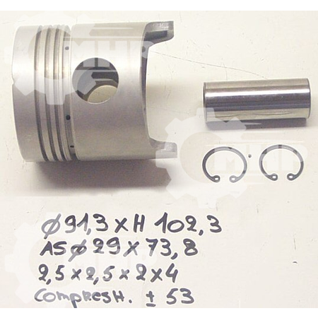 PISTON TOYOTA 2H; 1.0mm OVERSIZE; 4 GROOVES LSF-0013574